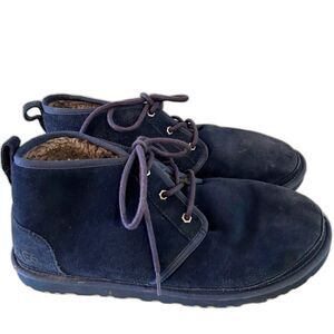 UGG Navy Blue Neumel Suede Chukka Boots - Size 13